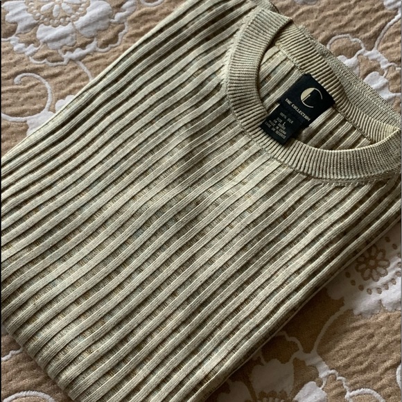 C Collection 100% Silk Men’s Sweater Size L. Armpit to armpit 25” - Picture 11 of 12